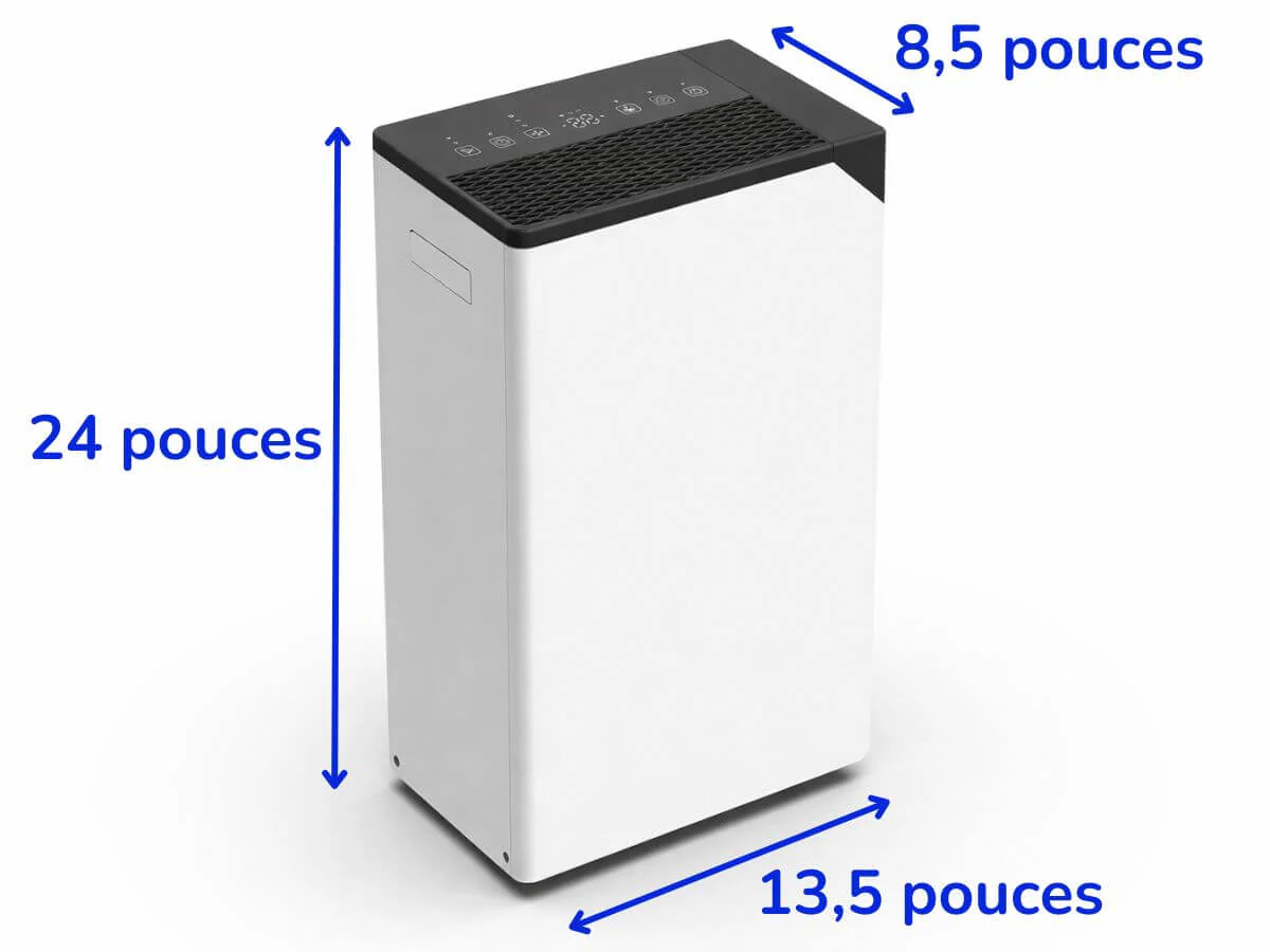 Déshumidificateur ESSENCIA -100 pintes/jour -5.5 L - Image 9