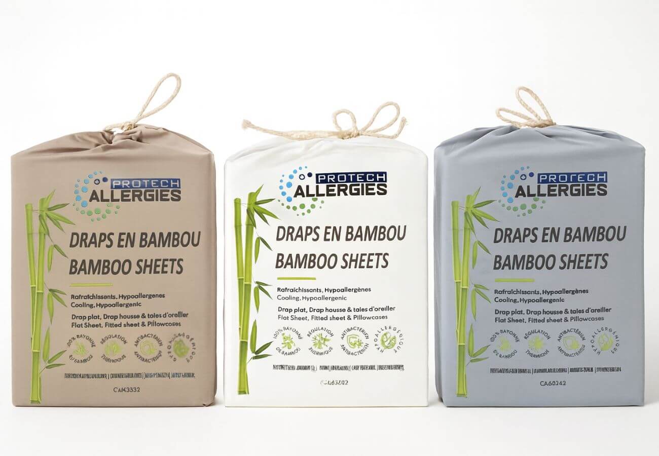 Draps 100% Bambou Biologique - Bleu - Image 6